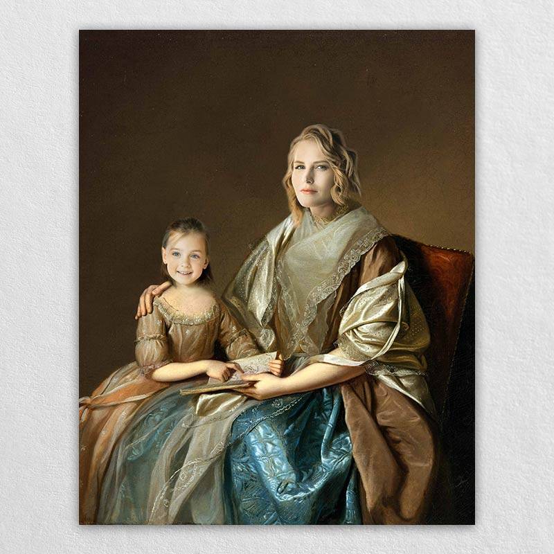 Creating Your Own Canvas - Renaissance Mother and Daughter Portrait