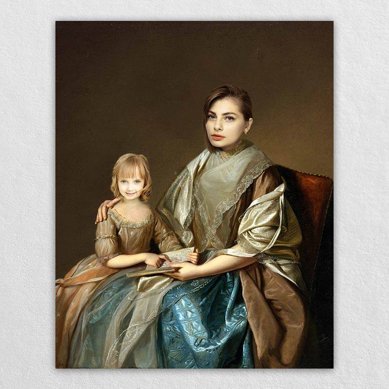Creating Your Own Canvas - Renaissance Mother and Daughter Portrait