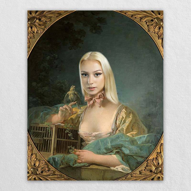 Elegant Custom Picture Painting of Renaissance Lady