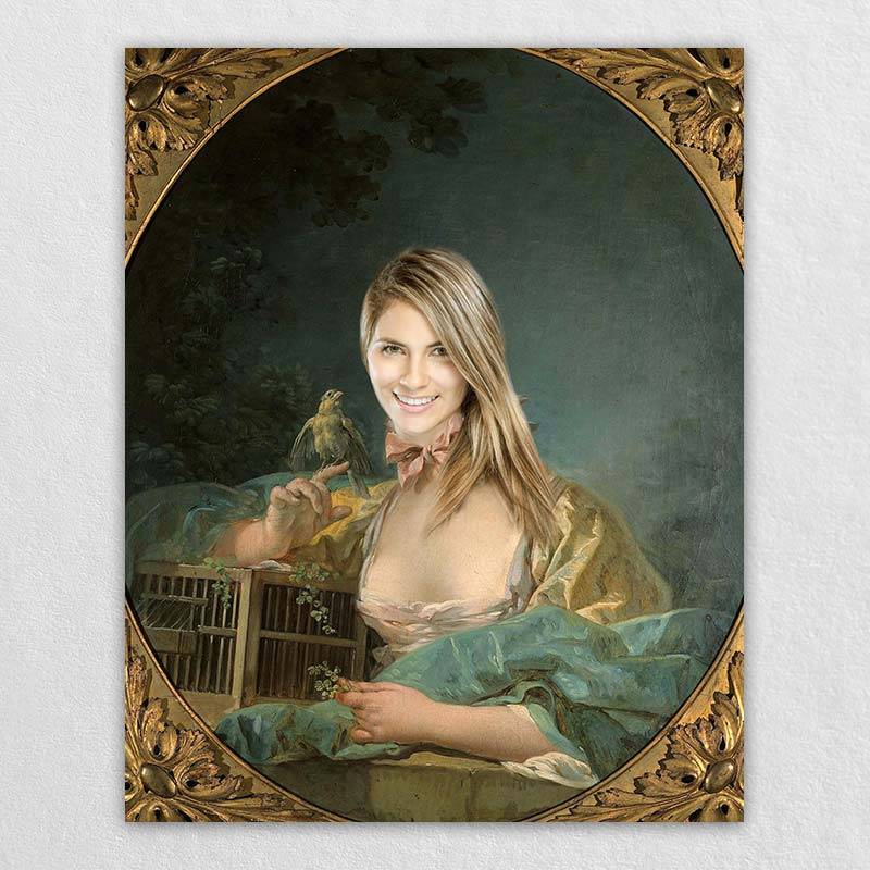 Elegant Custom Picture Painting of Renaissance Lady