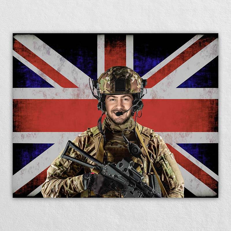United Kingdom Special Forces Wall Art | Omgportrait Personalized Canvas Art