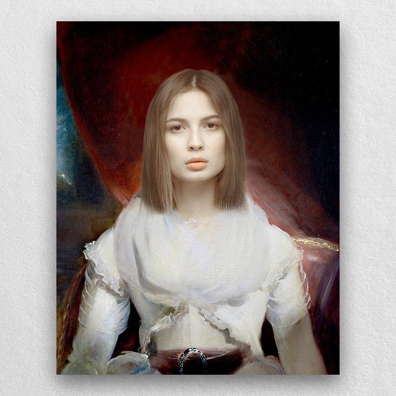Custom Renaissance Painting of Women on Canvas