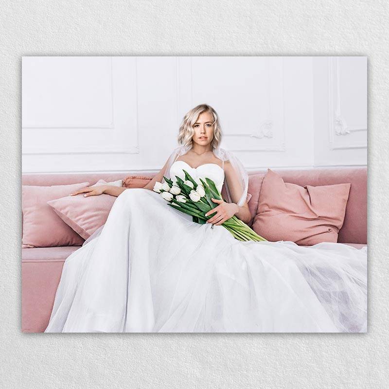 Omgportrait Custom Size Canvas Prints | Indoor Personalized Bridal Portrait