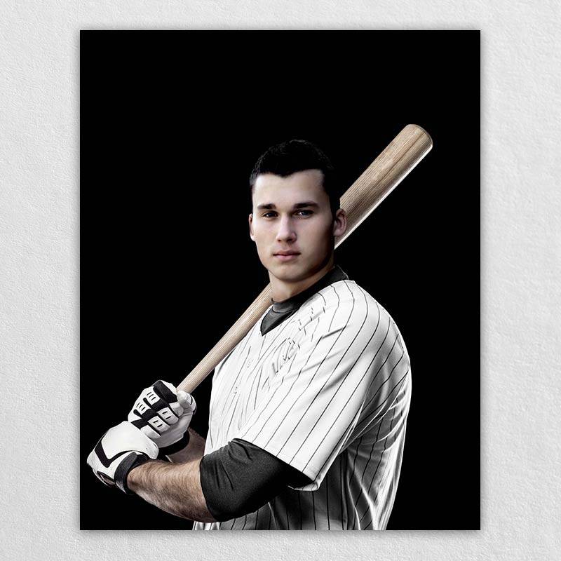 Baseball Dream Customized Portrait | Omgportrait Baseball Senior Picture Design