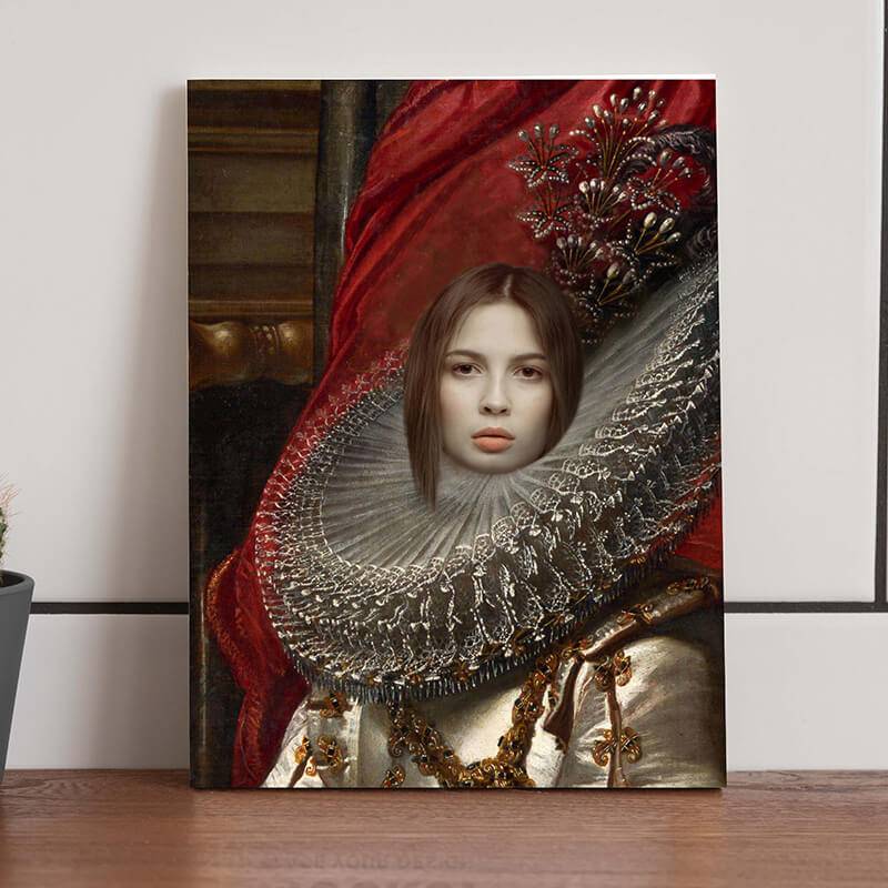 Customize Vintage Ladies Oil Painting as a Gift