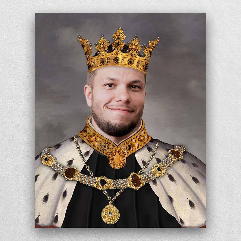 Custom Portrait King | My Royal Portraits on Canvas