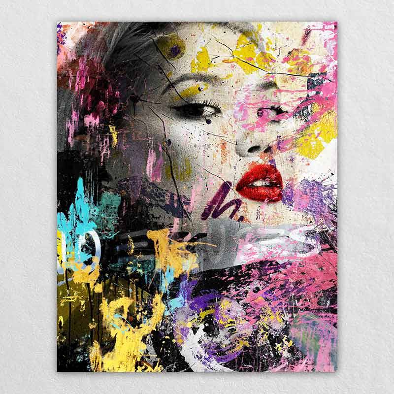 Making Your Own Canvas Prints by Graffiti style portrait