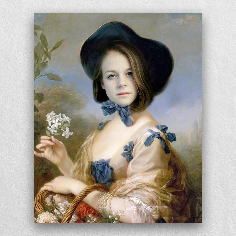 Beautiful Pure Girl on Canvas | Renaissance Female Portraits
