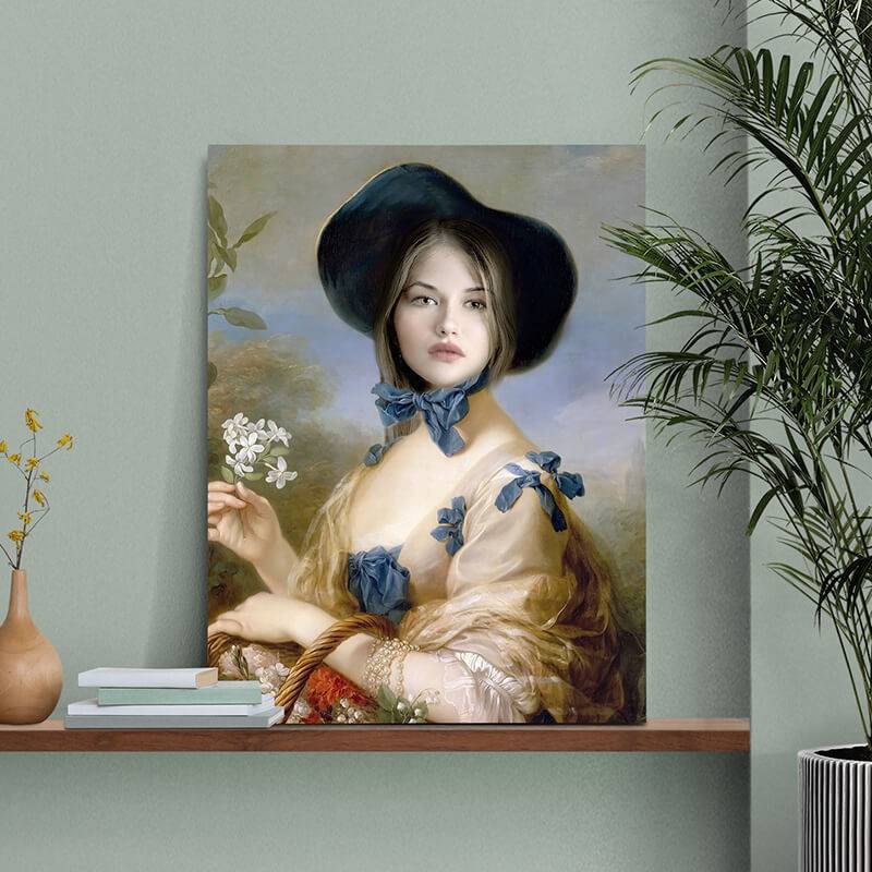 Beautiful Pure Girl on Canvas | Renaissance Female Portraits