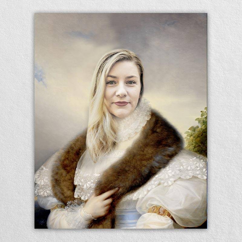 Canvasprint European Noblewoman Portrait by Yourself
