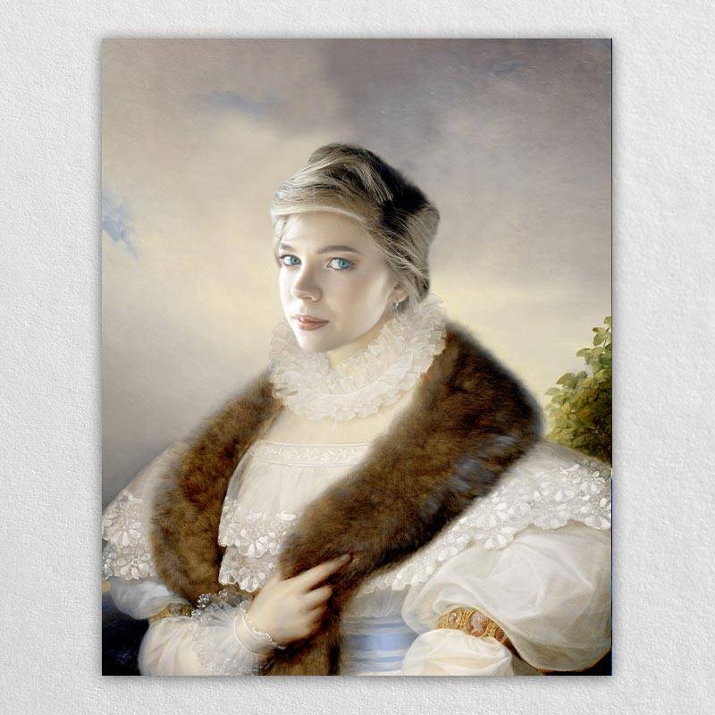 Canvasprint European Noblewoman Portrait by Yourself