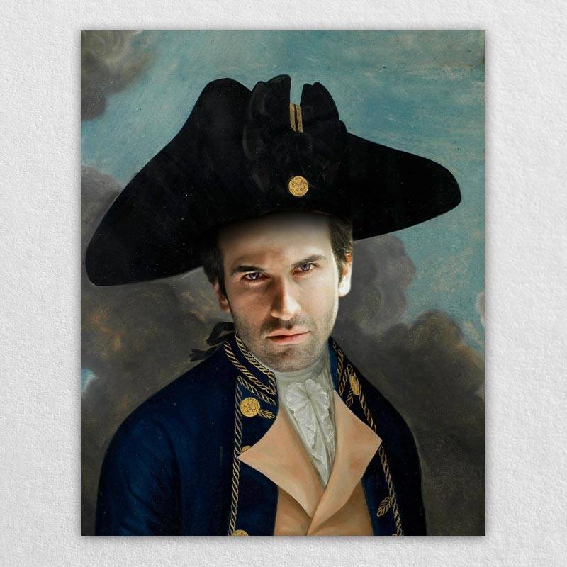 Royal Navy Officer Renaissance Style Portrait