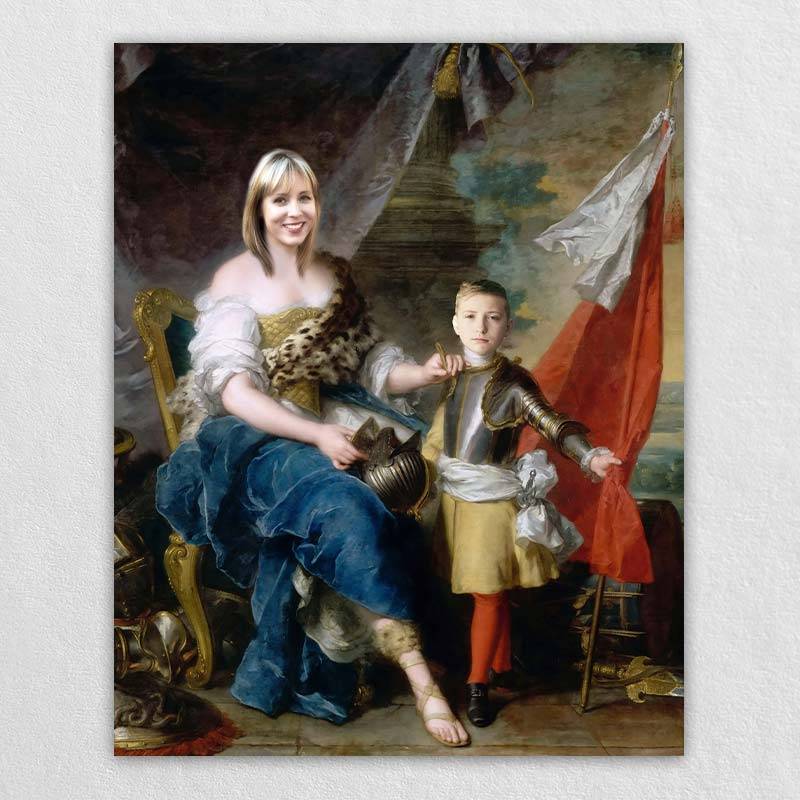 Renaissance Art Mother and Son Painting Pictures