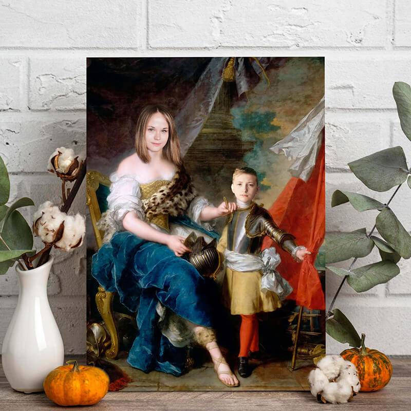 Renaissance Art Mother and Son Painting Pictures