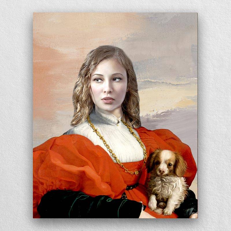 Pet and Owner Portraits Renaissance Noblewoman Portraits