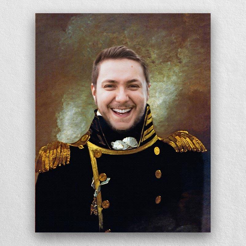 Admiral Portraits Custom Noble Painting Canvas