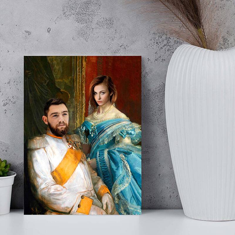 Personalized Couple Wall Art: A Royal Tribute to Your Love