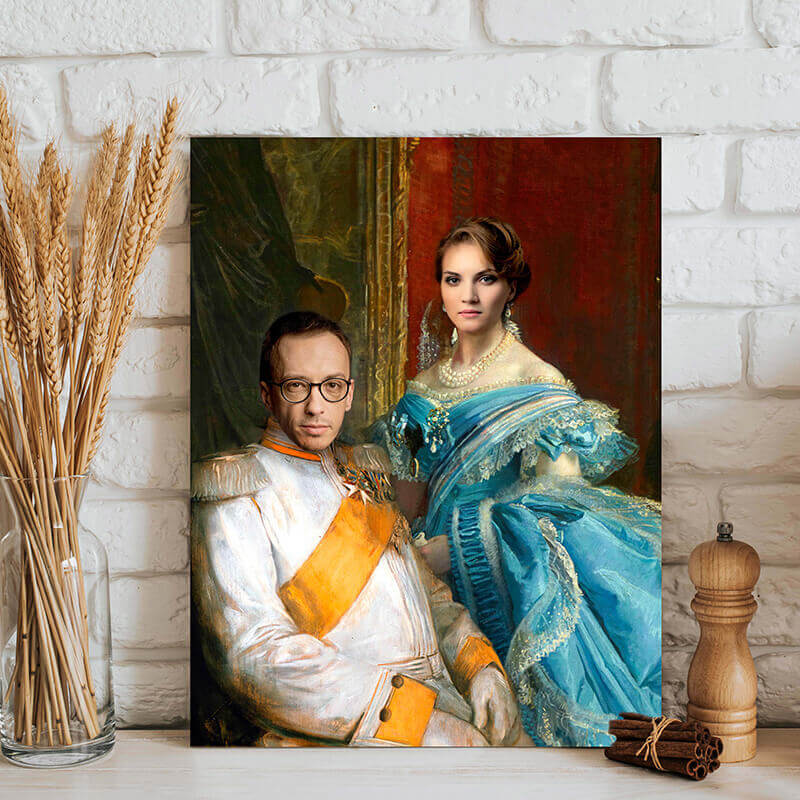 royal couple pic painting