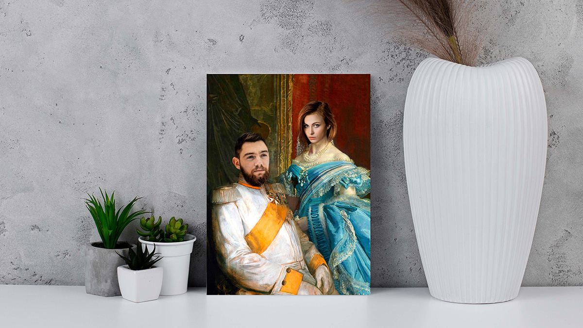 royal painting couple pic